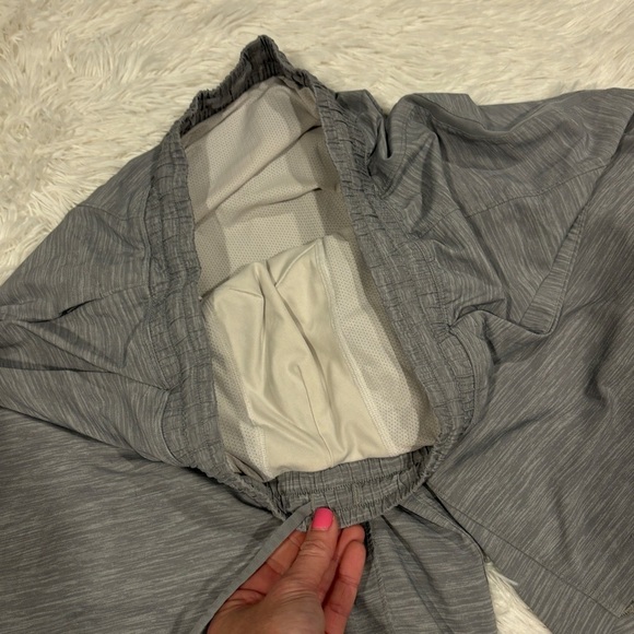 Lululemon Pace Breaker Short Linerless Heather Allover Sea Gray Men’s Size Large - Picture 7 of 16